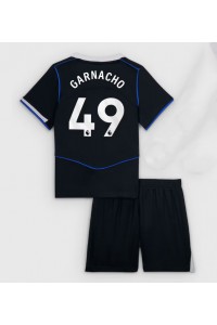 Chelsea Alejandro Garnacho #49 Babyklær Tredje Fotballdrakt til barn 2025-26 Korte ermer (+ Korte bukser)